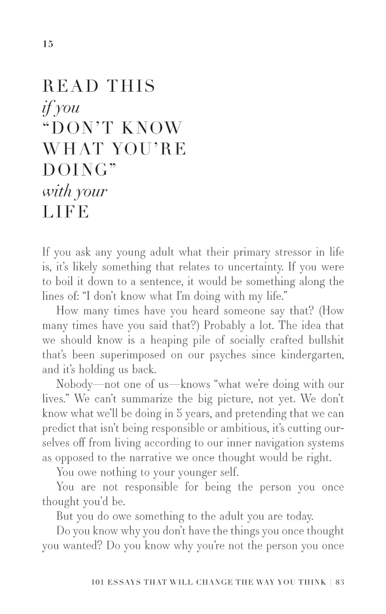 101 Essays That Will Change The Way You Think